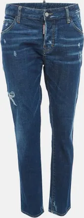 Dsquared2 Blue Distressed Denim Cool Girl Jean