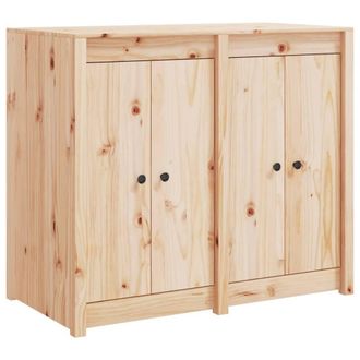 Berkfield Home Outdoor Kitchen Cabinet Solid Wood Pine in Light Tan