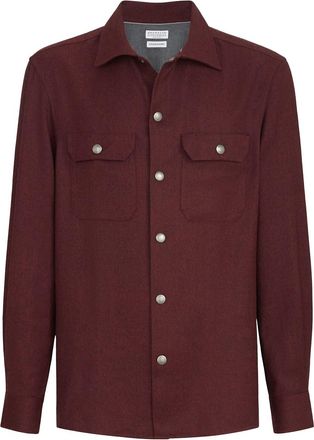 Brunello Cucinelli Virgin Wool Flannel Overshirt