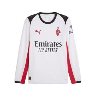 Puma Maglia gara Away a maniche lunghe AC Milan 25/26 da uomo, Accessori, Bianco, 3XL