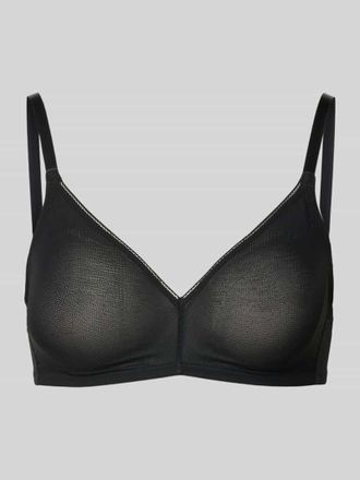 Hanro BH in semitransparentem Design Modell Smooth in Black, Gr&ouml;&szlig;e XS