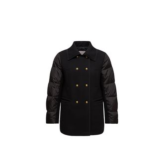 Moncler Chaillo Wool Down Coat Black Size 1