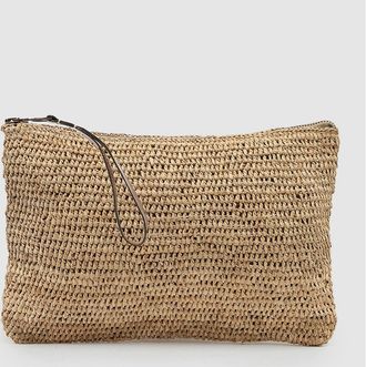 Ibeliv Pochette Ampy Raphia Tea