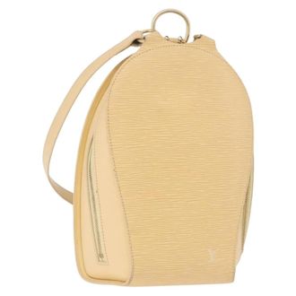 Louis Vuitton Mabillon Epi Leather Beige Leather Backpack Bag (Pre-Owned)