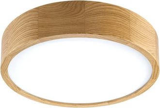 OEM L&aacute;mpara De Techo De Madera De Roble Con Cristal Blanco, Kante 14-426/a9
