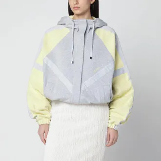 The Attico Grey/light yellow bomber sweatshirt