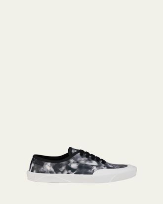 Christian Louboutin Mens Tactical Skate Red Sole Low-Top Sneakers