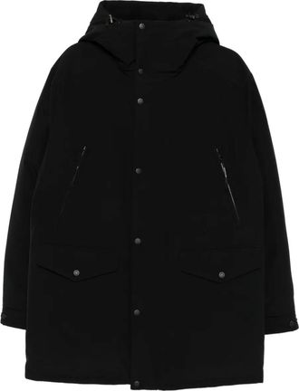 Moncler Livradois hooded jacket - men - Cotton/Polyester/Polyester/Down/Feather - 5 - Black