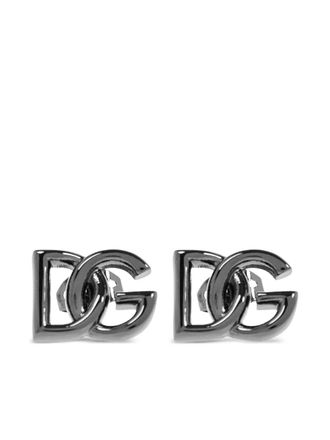 Dolce & Gabbana DG-logo earrings - Silver
