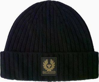 Belstaff Mens Belstaff Watch Beanie Hat Dark Ink - Black - Size: ONE size