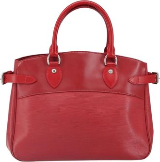 Louis Vuitton Passy Tote Epi Leather Red Leather Handbag (Pre-Owned)