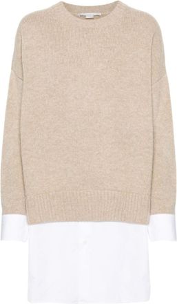 Stella McCartney Beige Layered-effect Jumper