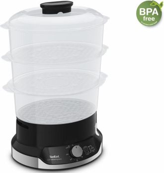 T-fal Ultracompact Vc204810 Vaporera Negra 9 Litros