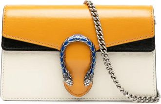 Gucci 2016-2025 Mini Tricolor Leather Dionysus crossbody bag - Marrone