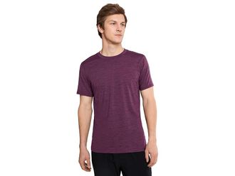 Brooks Luxe Short Sleeve Mens Clothing Heather Burgundy Blaze : 2XL, Polyester/Spandex