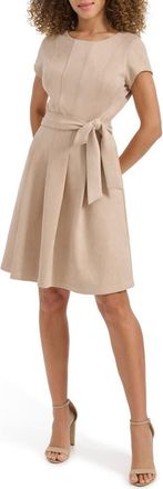 Kensie Stretch Faux Suede Minidress in Sand at Nordstrom Rack, Size 10