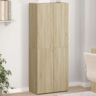 Berkfield Home File Cabinet Sonoma Oak 60x32x153 cm Engineered Wood in Brown | Size: 60 x 32 x 153 cm