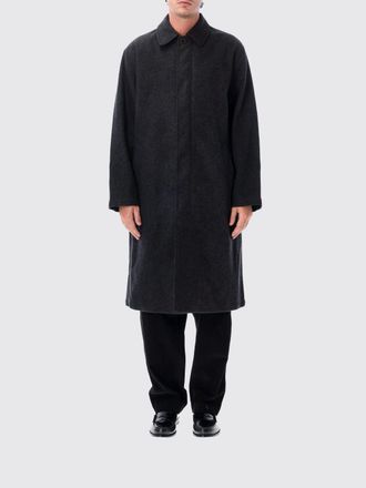 Universal Works Knee-Length Single-Breasted Wool-Blend Coat with Concealed Closure