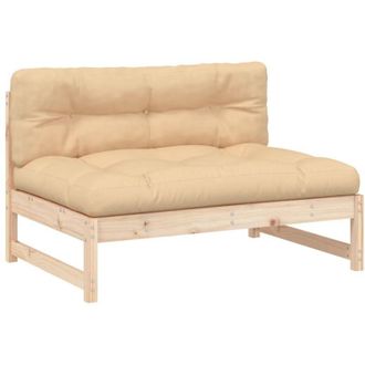 vidaXL Sof&aacute; Central Madera Maciza De Pino 120x80 Cm Vidaxl