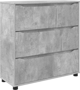 vidaXL Armario De Almacenamiento Gris Concreto 80 X 31 X 81 Cm Vidaxl