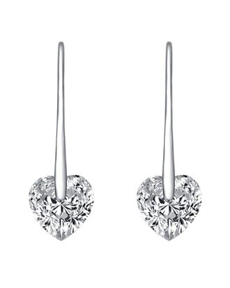 Rachel Glauber Diamond Cz Dangle Earrings