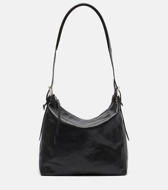 Christophe Lemaire Small belted leather tote bag