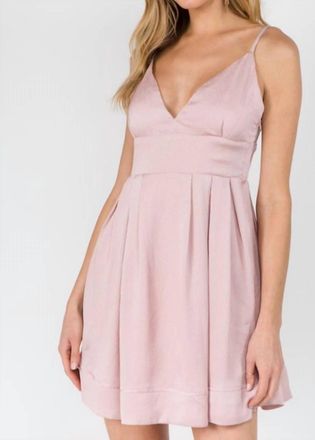 Fanco Flare Cocktail Mini Dress In Pink