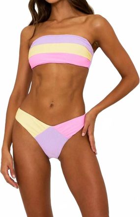 Beach Riot Kay Bikini Top In Sublime Spring Colorblock
