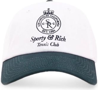 Sporty & Rich Cappello con logo - Bianco