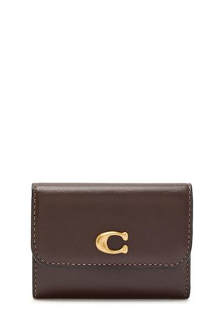 Coach Essential Logo Leather Wallet - Brown - One Size