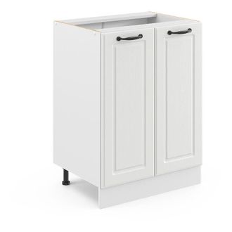 Vicco Mueble bajo de cocina R-Line, Blanco casa de campo, 60 cm sin encimera