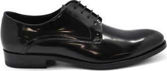 Alberto Schoenen met veters - Heren - Nette schoenen - Zwart - 40 1/2 EU - Leer - Schoenen