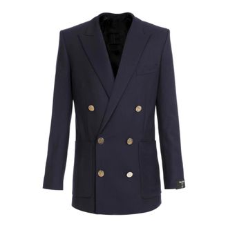 Balmain Hombre, Chaquetas, Azul, Talla: M