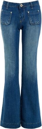 SS7 Womens Flared Denim Bootcut Jeans