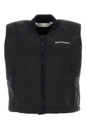 Palm Angels Black Nylon Vest