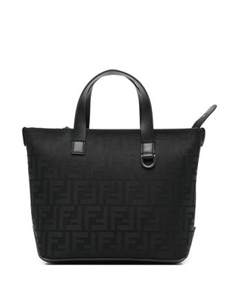 Fendi monogram-pattern tote bag - men - Nylon - One Size - Black