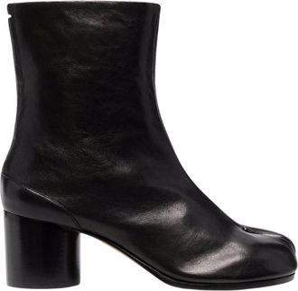 Maison Margiela Tabi Enkellaars - Dames - Laarzen met Hak - Zwart - 38 EU - Leer - Schoenen