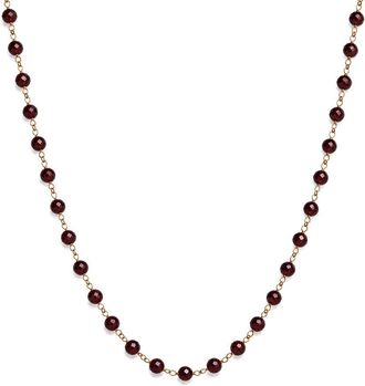 Jewelmak 14K 39.00 Ct. Tw. Garnet Necklace