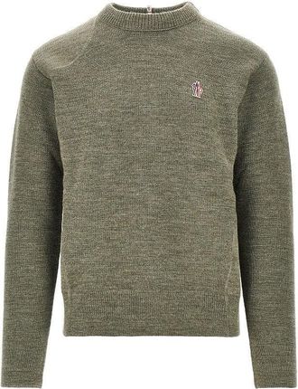 Moncler Logo patch wool sweater Man S