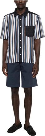 Entre Amis Danubio Lange Shorts - Heren - Korte Broeken - Blauw - W34 - Katoen - Korte Broeken