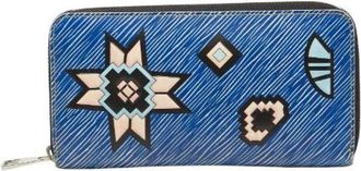 Louis Vuitton Pre-owned Wallets, female, Blue, Size: ONE SIZE Pre-owned Zippy Wallet Epi Long Wallet