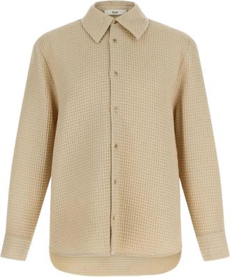S&eacute;fr Ivory Waffle Shirt