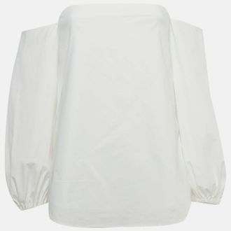 Theory White Cotton Laureema Top