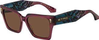 Etro 0128/S LHF/70 Womens Sunglasses Burgundy Size 55
