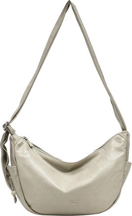 Generic Women PU Shoulder Bag w/Zipper Crossbody Bag Large Capacity for Daily Use(Grey)