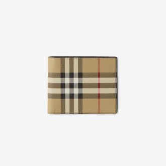 Burberry Check Slim Bifold Wallet