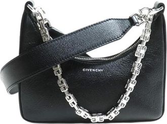 Givenchy Pre-owned Cross Body Bags, female, Black, Size: ONE SIZE Pre-owned Leather Shoulder Bag