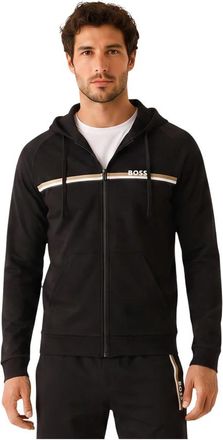 HUGO BOSS Authentic Jacket H - Heren - Vesten met rits - Zwart - S - Katoen - Hoodies & sweatvesten