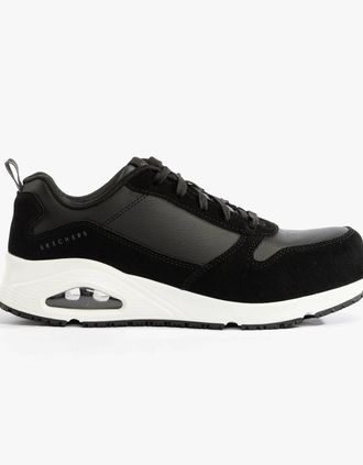 Skechers Womens Skechers Work 108147EC UNO SR - ELAINY Womens Safety Trainers Black/White - Size: 5.5