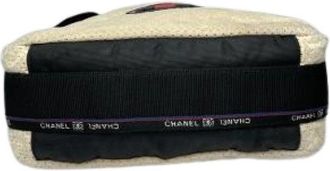 Chanel Pre-owned Vintage Cross Body Bag - unisex - Vintage Schoudertas - Beige - ONE Size - Katoen - Vintage
